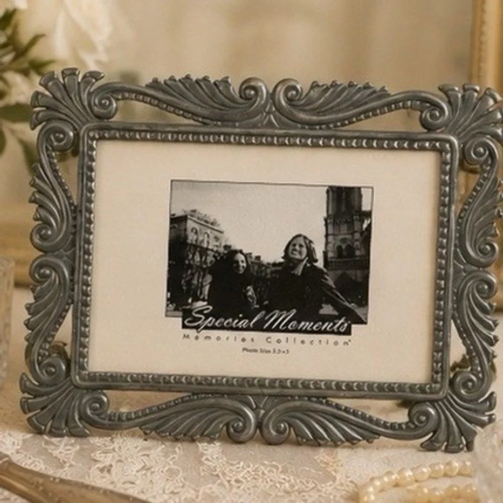 Special Moments Memories Collection Ornate Pewter Scroll 3.5x5 Picture‎ Frame
